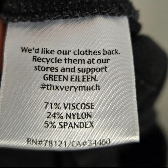 Eileen Fisher Elastic Waist Pull-on Pants Sz PP or 2P-4P Black - Picture 10 of 11